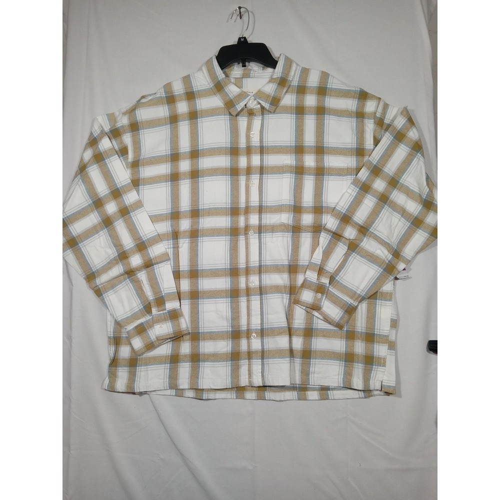 Aeropostale Mens 2XL‎ XXL  Boxy    Plaid Flannel Long Sleeve ButtonUp Shirt